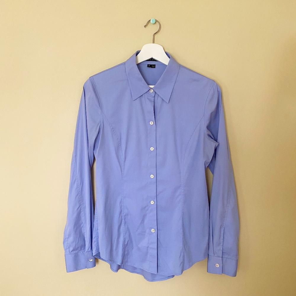 Theory Light Blue Long Sleeve Button Down